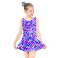 Ml-c-4-8 Kids  Skater Dress Swimsuit