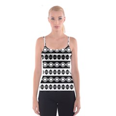 Ethnic Tribal Pattern Spaghetti Strap Top by Pakrebo