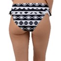 Ethnic Tribal Pattern Frill Bikini Bottom View2