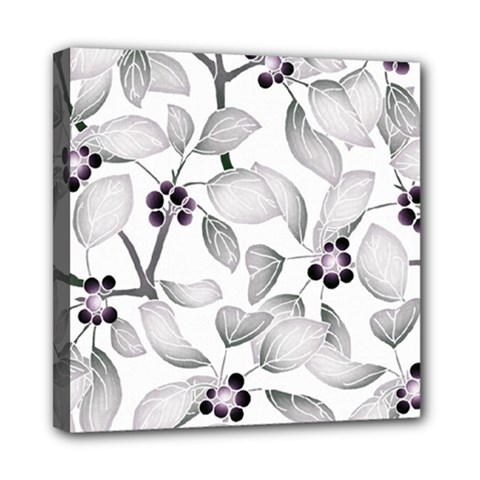 Floral Pattern Background Mini Canvas 8  X 8  (stretched) by Pakrebo