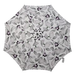 Floral Pattern Background Hook Handle Umbrellas (small)