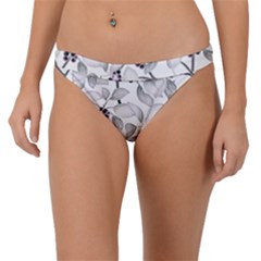 Floral Pattern Background Band Bikini Bottom