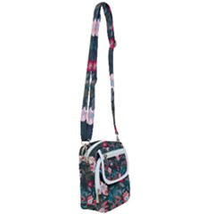 Floral Pattern Background Art Shoulder Strap Belt Bag