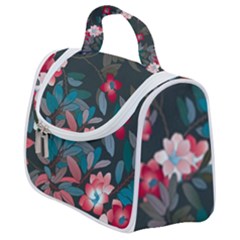 Floral Pattern Background Art Satchel Handbag