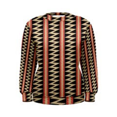 Zigzag Tribal Ethnic Background Women s Sweatshirt by Pakrebo