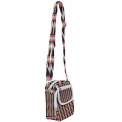 Zigzag Tribal Ethnic Background Shoulder Strap Belt Bag