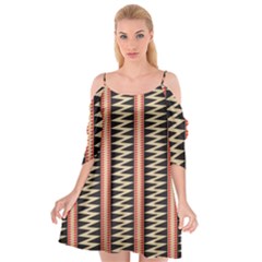 Zigzag Tribal Ethnic Background Cutout Spaghetti Strap Chiffon Dress by Pakrebo