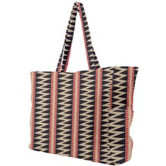 Zigzag Tribal Ethnic Background Simple Shoulder Bag by Pakrebo