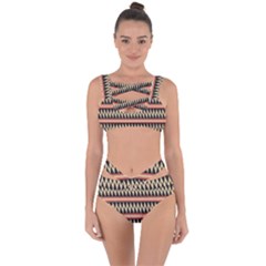 Zigzag Ethnic Pattern Background Bandaged Up Bikini Set  by Pakrebo