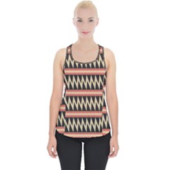 Zigzag Ethnic Pattern Background Piece Up Tank Top by Pakrebo