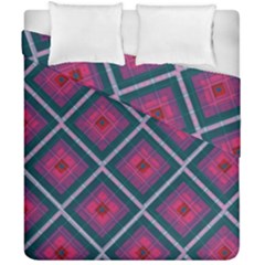 Purple Textile And Fabric Pattern Duvet Cover Double Side (california King Size) by Pakrebo