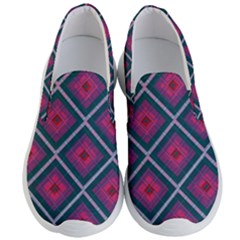 Purple Textile And Fabric Pattern Men s Lightweight Slip Ons by Pakrebo