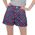 Purple Textile And Fabric Pattern Ripstop Shorts View1