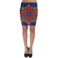 Hungarian Mandala Flower Bodycon Skirt by Pakrebo