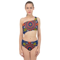 Hungarian Mandala Flower Spliced Up Two Piece Swimsuit by Pakrebo