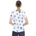 Floral Pattern Seamless Endless Short Sleeve Front Detail Top View2