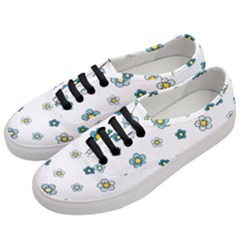 Floral Pattern Seamless Endless Women s Classic Low Top Sneakers