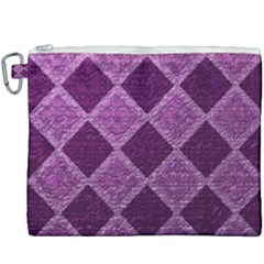 Purple Pattern Canvas Cosmetic Bag (xxxl) by Pakrebo