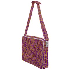 Gold Purple Abstract Background Cross Body Office Bag