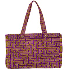 Gold Purple Abstract Background Canvas Work Bag by Pakrebo