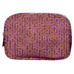 Gold Purple Abstract Background Make Up Pouch (small)