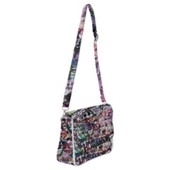 Graffiti Wall Background Shoulder Bag With Back Zipper