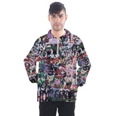 Graffiti Wall Background Men s Half Zip Pullover by Pakrebo