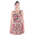 Floral Ethnic Pattern Scoop Neck Skater Dress View1