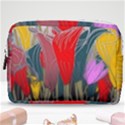 Floral Pattern Background Texture Make Up Pouch (Medium) View1