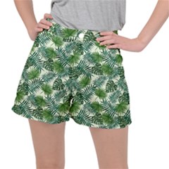 Leaves Tropical Wallpaper Foliage Ripstop Shorts