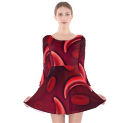 Cells All Over  Long Sleeve Velvet Skater Dress by shawnstestimony