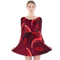 Cells All Over  Long Sleeve Velvet Skater Dress View1