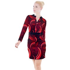 Cells All Over  Button Long Sleeve Dress by shawnstestimony