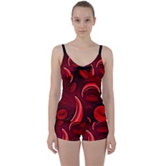 Cells All Over  Tie Front Two Piece Tankini by shawnstestimony