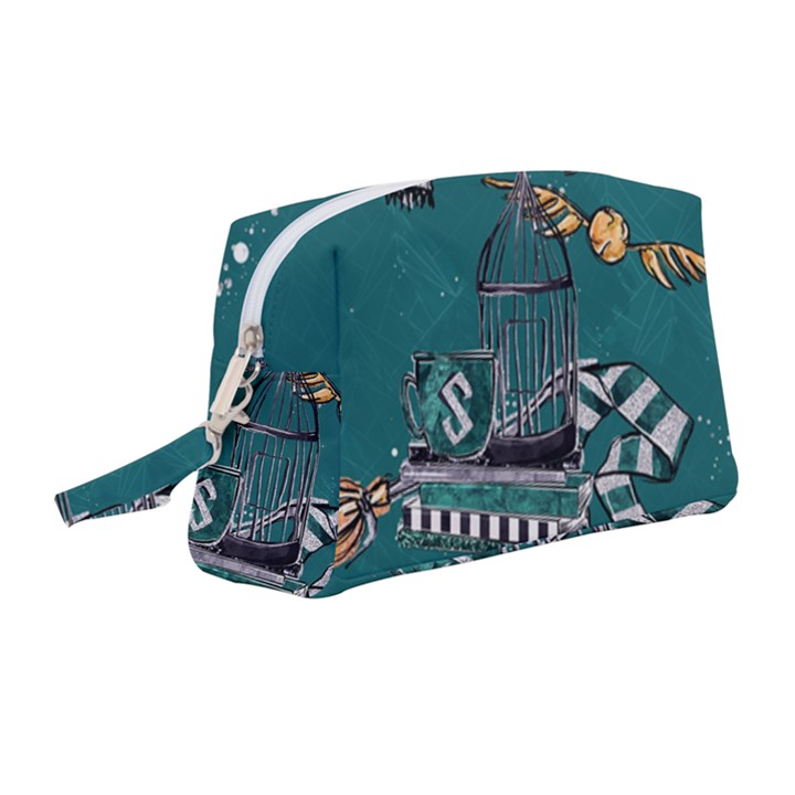 Slytherin Pattern Wristlet Pouch Bag (Medium)