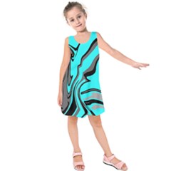 Idk Idk Idk Kids  Sleeveless Dress by designsbyamerianna