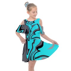 Idk Idk Idk Kids  Shoulder Cutout Chiffon Dress by designsbyamerianna