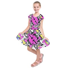 Justanotherabstractday Kids  Short Sleeve Dress by designsbyamerianna