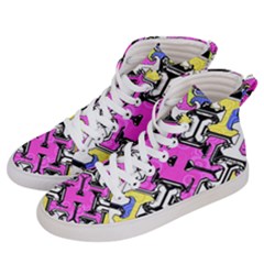 Justanotherabstractday Women s Hi-top Skate Sneakers by designsbyamerianna