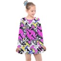 Justanotherabstractday Kids  Long Sleeve Dress View1