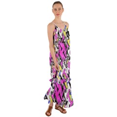 Justanotherabstractday Cami Maxi Ruffle Chiffon Dress