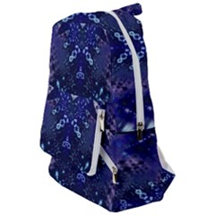 Blue Fractal Lace Tie Dye Travelers  Backpack by KirstenStar