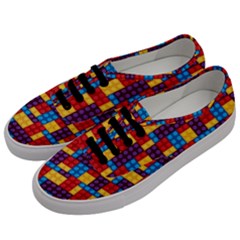 Lego Background Game Men s Classic Low Top Sneakers by Mariart