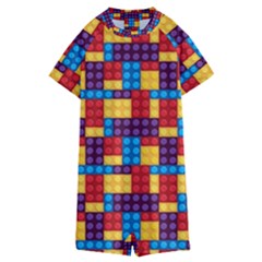 Lego Background Game Kids  Boyleg Half Suit Swimwear