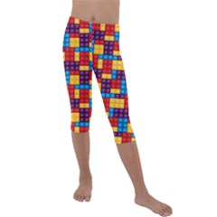 Lego Background Game Kids  Lightweight Velour Capri Leggings 