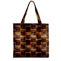 Wallpaper Iron Zipper Grocery Tote Bag