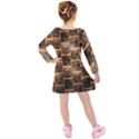 Wallpaper Iron Kids  Long Sleeve Velvet Dress View2