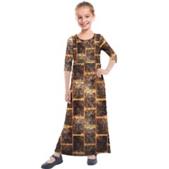 Wallpaper Iron Kids  Quarter Sleeve Maxi Dress