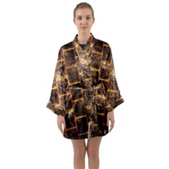 Wallpaper Iron Long Sleeve Kimono Robe