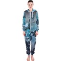 Elegant Floral Design With Butterflies Hooded Jumpsuit (Ladies)  View1